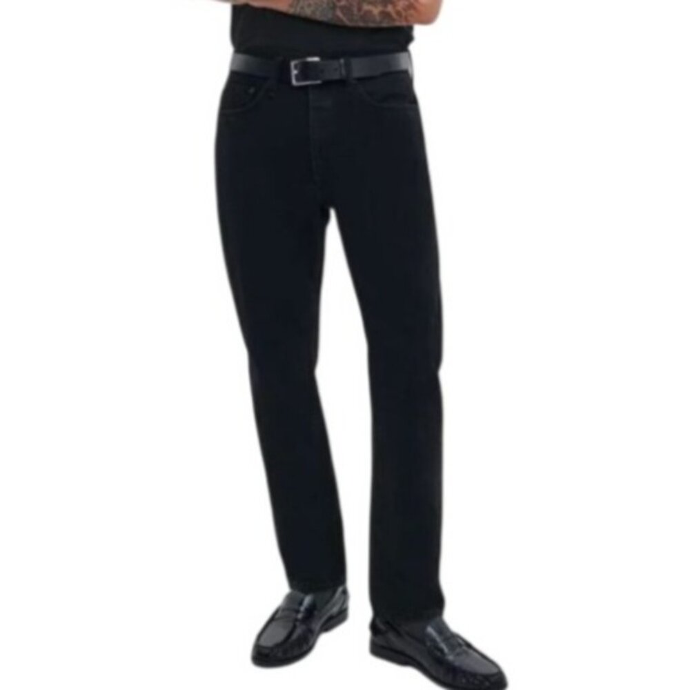 Rag & Bone Men's 32x32 (31x31 actual) Fit 2 Slim Jean Faded Black Skinny Stretch - Picture 2 of 12